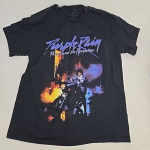 Prince‎ And The Revolution T-Shirt Black Size Medium Purple Rain